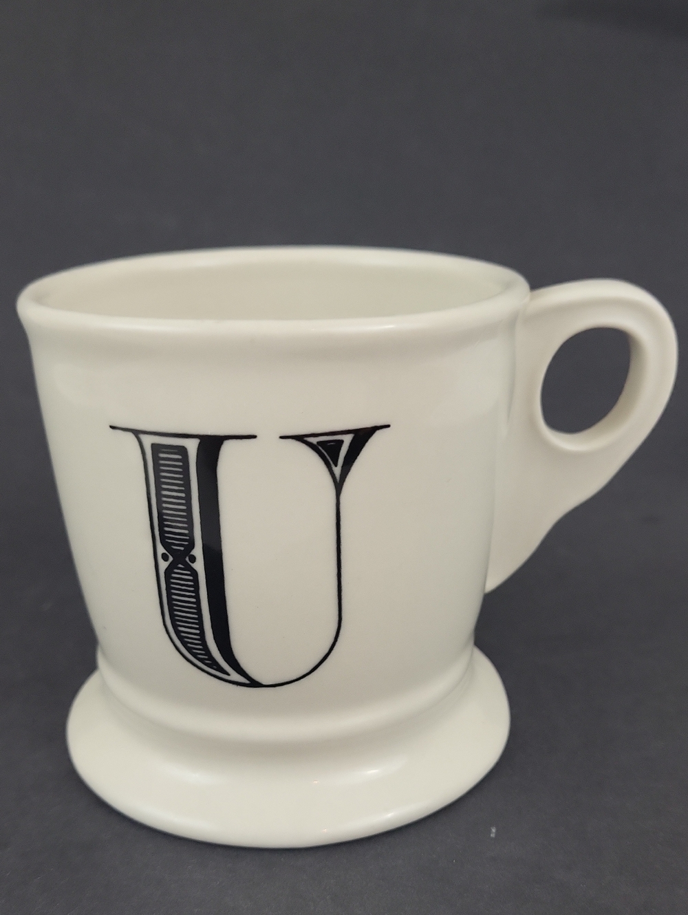 Anthropologie "U" Monogram Mug